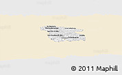 Classic Style Panoramic Map of Totonicapan, single color outside
