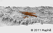 Physical Panoramic Map of Totonicapan, lighten, desaturated