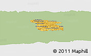 Savanna Style Panoramic Map of Totonicapan, single color outside