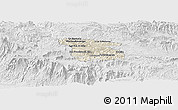 Shaded Relief Panoramic Map of Totonicapan, lighten, desaturated