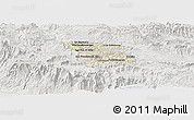 Shaded Relief Panoramic Map of Totonicapan, lighten, semi-desaturated