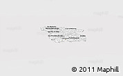 Silver Style Panoramic Map of Totonicapan, single color outside