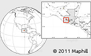 Blank Location Map of S.Cr.Totonicapan, highlighted country, highlighted parent region