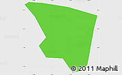 Political Simple Map of S.Cr.Totonicapan, single color outside