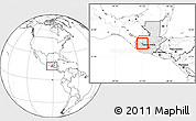 Blank Location Map of S.Luc la Reforma, highlighted country