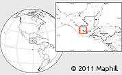 Blank Location Map of S.Luc la Reforma, highlighted parent region, within the entire country