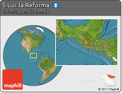 Satellite Location Map of S.Luc La Reforma, highlighted parent region
