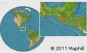 Satellite Location Map of S.Luc la Reforma