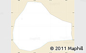 Classic Style Simple Map of S.Ma. Chiquimula, single color outside