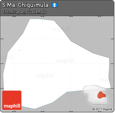 Gray Simple Map of S.Ma. Chiquimula, single color outside