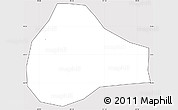 Silver Style Simple Map of S.Ma. Chiquimula, cropped outside