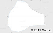 Silver Style Simple Map of S.Ma. Chiquimula, single color outside