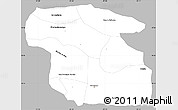 Gray Simple Map of Totonicapan, single color outside