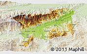 Physical 3D Map of Zacapa, lighten