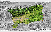 Satellite 3D Map of Zacapa, lighten, desaturated