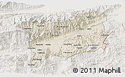 Shaded Relief 3D Map of Zacapa, lighten