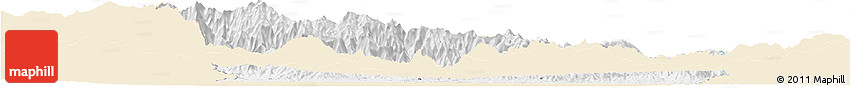 Classic Style Horizon Map of Zacapa, single color outside