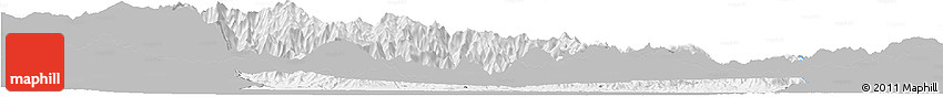 Gray Horizon Map of Zacapa, single color outside