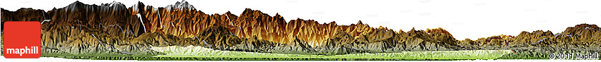 Physical Horizon Map of Zacapa, darken