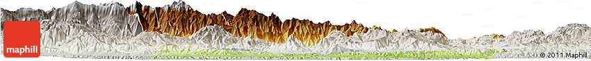 Physical Horizon Map of Zacapa, lighten, semi-desaturated