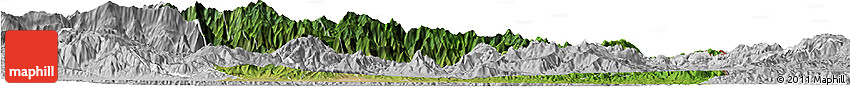 Satellite Horizon Map of Zacapa, lighten, desaturated