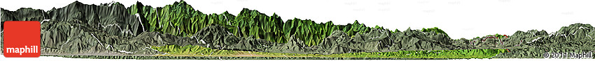 Satellite Horizon Map of Zacapa, semi-desaturated