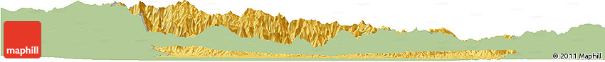 Savanna Style Horizon Map of Zacapa, single color outside