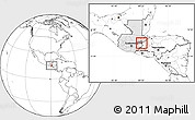 Blank Location Map of La Union, highlighted country, highlighted parent region