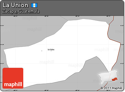 Gray Simple Map of La Union