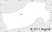 Silver Style Simple Map of La Union, single color outside