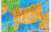 Political Shades Map of Zacapa