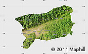 Satellite Map of Zacapa, single color outside