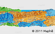 Political Shades Panoramic Map of Zacapa