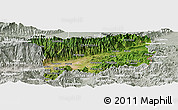 Satellite Panoramic Map of Zacapa, lighten, semi-desaturated
