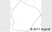 Blank Simple Map of San Diego