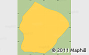Savanna Style Simple Map of San Diego, single color outside