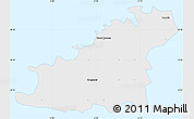 Flag Simple Map of Guernsey, single color outside, flag centered