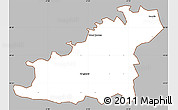Gray Simple Map of Guernsey, cropped outside