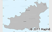 Gray Simple Map of Guernsey, single color outside