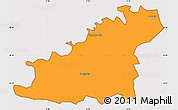Political Simple Map of Guernsey, cropped outside