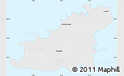 Political Simple Map of Guernsey, single color outside