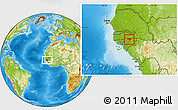 Physical Location Map of Contuboel