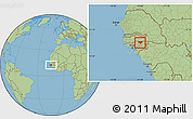 Savanna Style Location Map of Contuboel