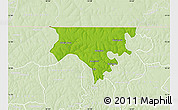 Physical Map of Contuboel, lighten