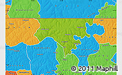 Physical Map of Contuboel, political outside