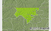 Physical Map of Contuboel, semi-desaturated