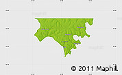 Physical Map of Contuboel, single color outside