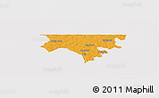 Political Panoramic Map of Contuboel, cropped outside