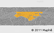 Political Panoramic Map of Contuboel, desaturated