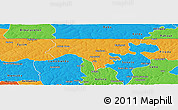 Political Panoramic Map of Contuboel